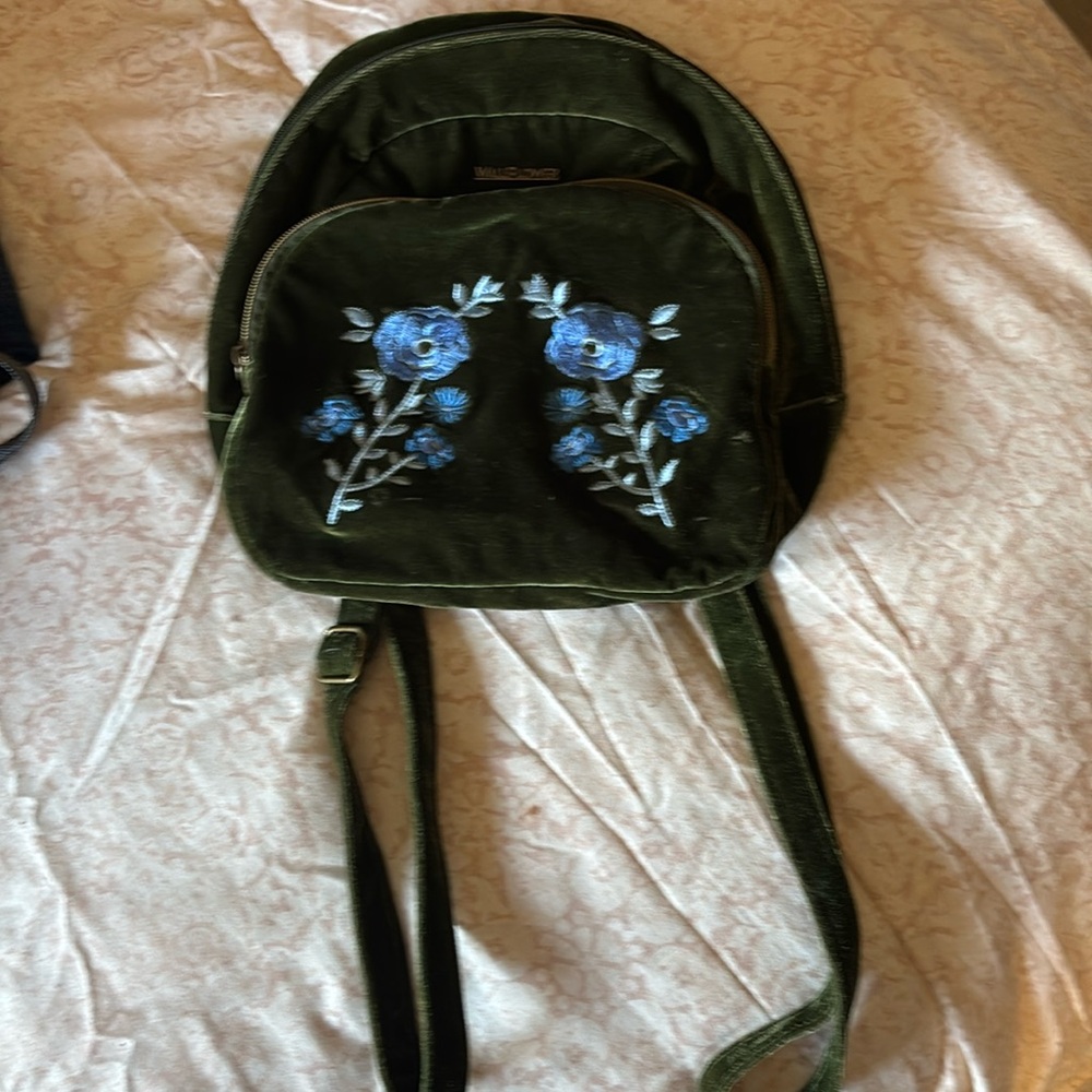 Velvet mini backpack